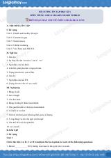 Đề cương ôn tập HK1 tiếng Anh 11 ilearn smart world có đáp án